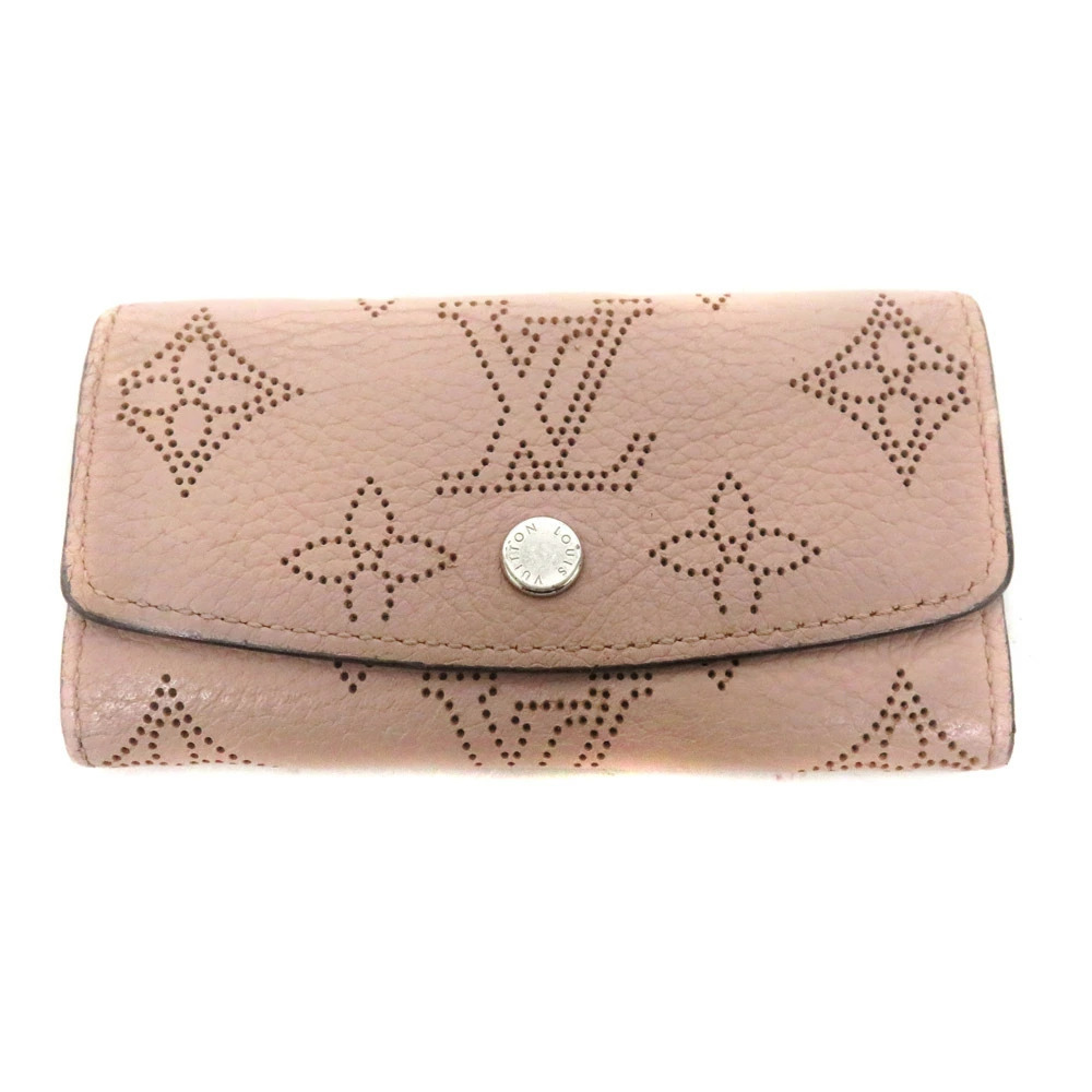 Louis Vuitton Multicles Wallet Key Case Monogram Mahina Leather Magnolia Pink
